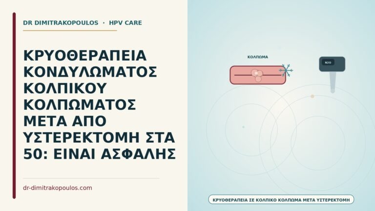 κρυοθεραπεία σε κολπικό κόλπωμα μετά από υστερεκτομή
