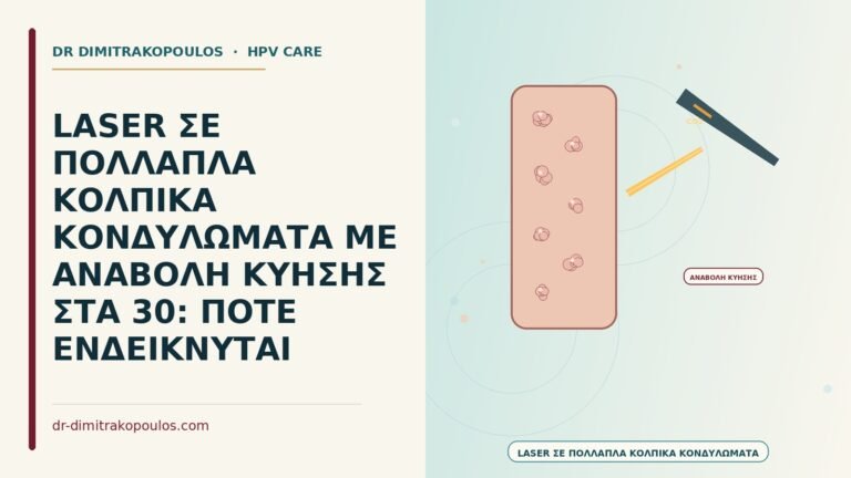 laser σε πολλαπλά κολπικά κονδυλώματα πριν από κύηση