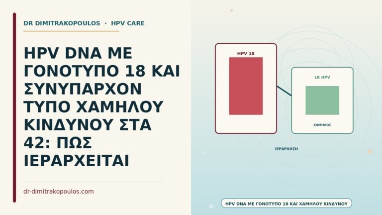 HPV DNA με γονότυπο 18 και χαμηλού κινδύνου