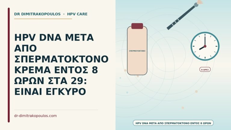 HPV DNA μετά από σπερματοκτόνο κρέμα