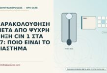 ΠΑΡΑΚΟΛΟΥΘΗΣΗ ΜΕΤΑ ΑΠΟ ΨΥΧΡΗ ΠΗΞΗ CIN 1 ΣΤΑ 37: ΠΟΙΟ ΕΙΝΑΙ ΤΟ ΔΙΑΣΤΗΜΑ παρακολούθηση μετά από ψυχρή πήξη CIN 1