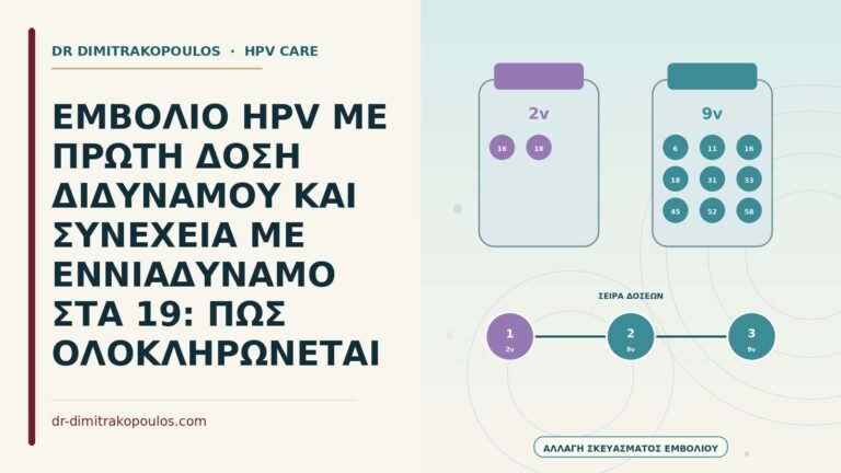 εμβόλιο HPV με αλλαγή σκευάσματος