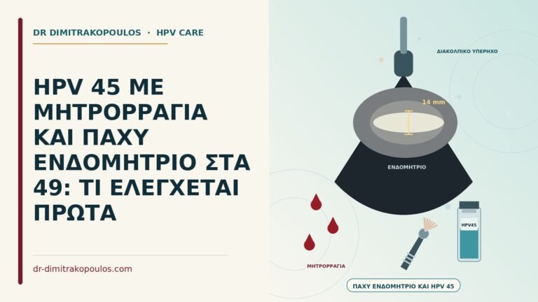 HPV 45 με μητρορραγία και παχύ ενδομήτριο