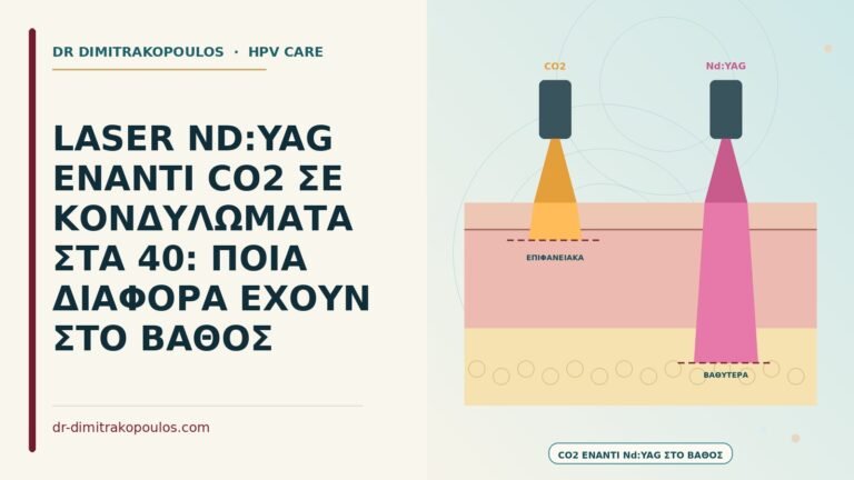 laser Nd:YAG έναντι CO2 σε κονδυλώματα