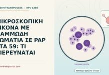 μικροσκοπική εικόνα με ψαμμώδη σωμάτια