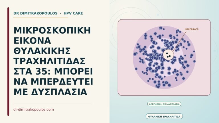 μικροσκοπική εικόνα θυλακικής τραχηλίτιδας
