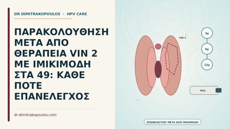 παρακολούθηση μετά από θεραπεία VIN 2 με ιμικιμόδη
