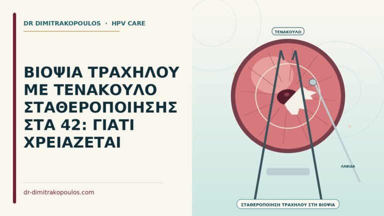 βιοψία τραχήλου με τενάκουλο