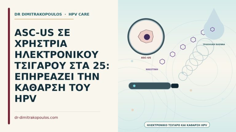 ASC-US σε χρήστρια ηλεκτρονικού τσιγάρου