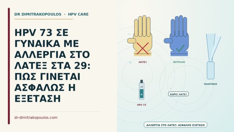 HPV 73 με αλλεργία στο λάτεξ