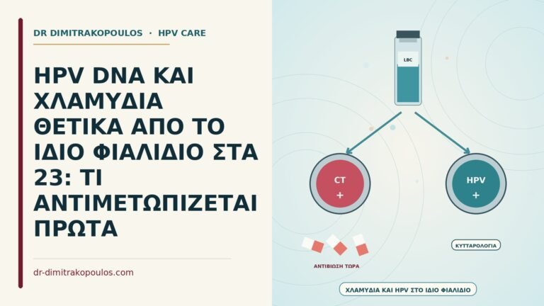 HPV DNA και χλαμύδια από το ίδιο φιαλίδιο
