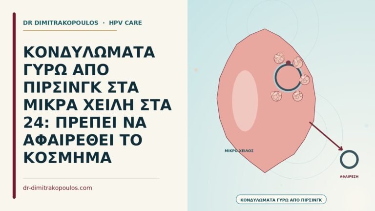 κονδυλώματα γύρω από πίρσινγκ