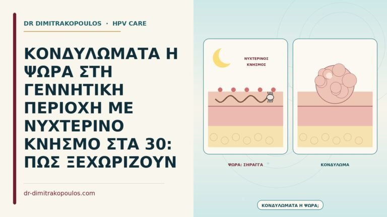 κονδυλώματα ή ψώρα στη γεννητική περιοχή