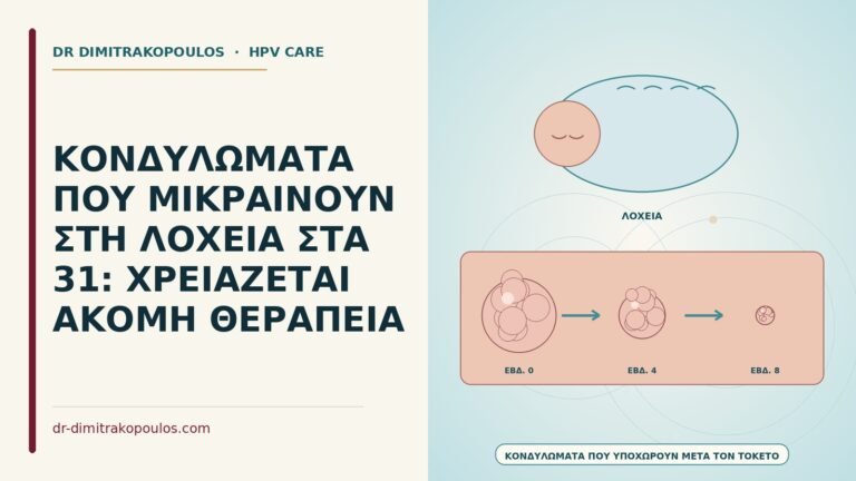 κονδυλώματα που μικραίνουν στη λοχεία