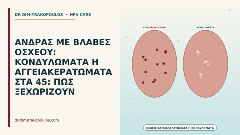 κονδυλώματα ή αγγειακερατώματα οσχέου