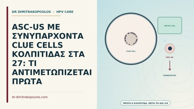 ASC-US με clue cells κολπίτιδας