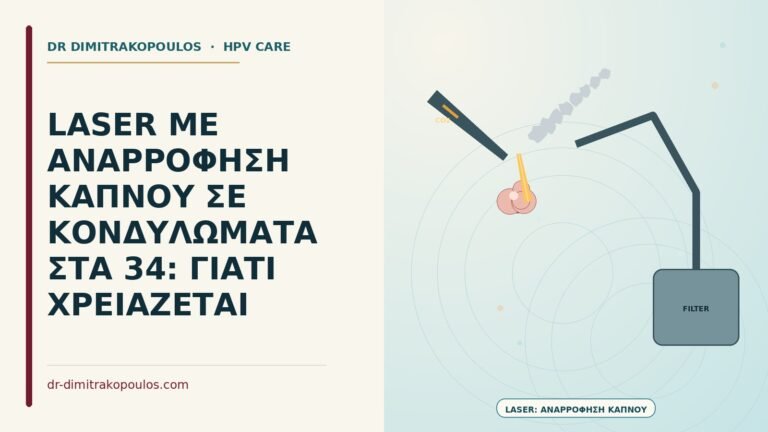 laser με αναρρόφηση καπνού