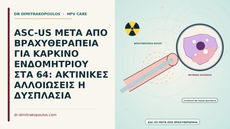 ASC-US μετά από βραχυθεραπεία