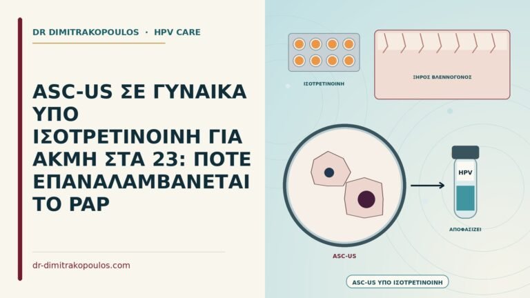 ASC-US υπό ισοτρετινοΐνη