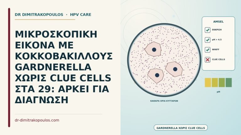 μικροσκοπική εικόνα με κοκκοβακίλλους Gardnerella