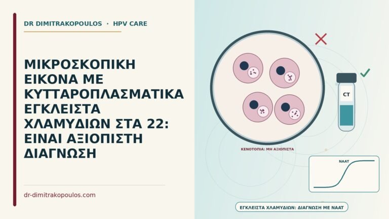 μικροσκοπική εικόνα με εγκλείστα χλαμυδίων