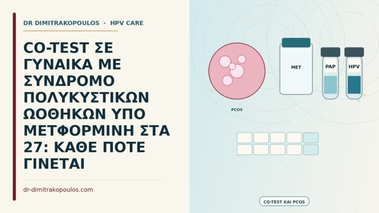 co-test με σύνδρομο πολυκυστικών ωοθηκών