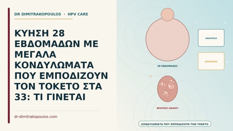 μεγάλα κονδυλώματα που εμποδίζουν τον τοκετό
