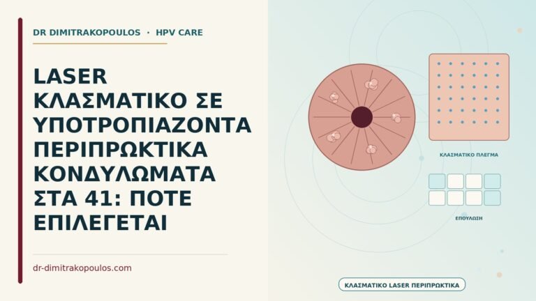 κλασματικό laser σε περιπρωκτικά κονδυλώματα