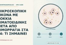 ΜΙΚΡΟΣΚΟΠΙΚΗ ΕΙΚΟΝΑ ΜΕ ΚΟΚΚΙΑ ΑΙΜΑΤΟΕΙΔΙΝΗΣ ΜΕΤΑ ΑΠΟ ΑΙΜΟΡΡΑΓΙΑ ΣΤΑ 44: ΤΙ ΣΗΜΑΙΝΕΙ κοκκία αιματοειδίνης μετά από αιμορραγία