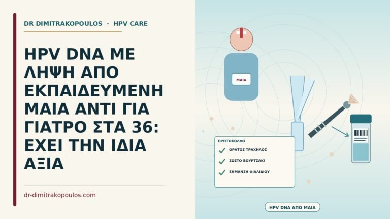 HPV DNA με λήψη από εκπαιδευμένη μαία