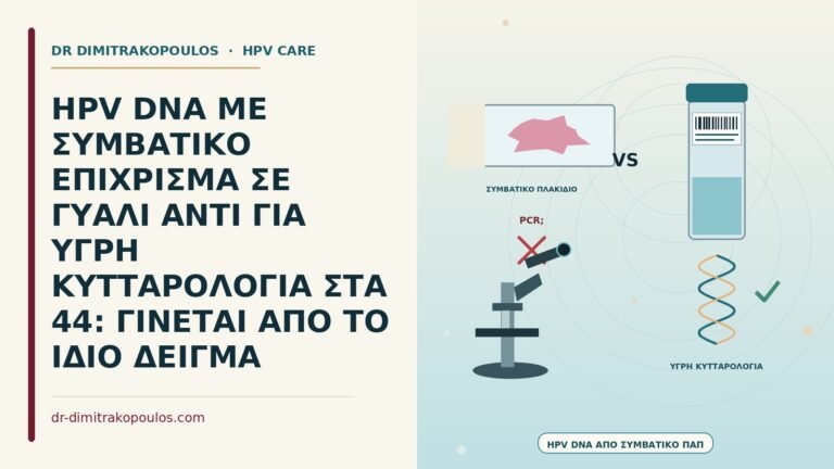 HPV DNA με συμβατικό επίχρισμα
