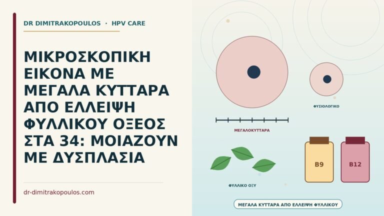 μεγάλα κύτταρα από έλλειψη φυλλικού οξέος
