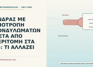 ΑΝΔΡΑΣ ΜΕ ΥΠΟΤΡΟΠΗ ΚΟΝΔΥΛΩΜΑΤΩΝ ΜΕΤΑ ΑΠΟ ΠΕΡΙΤΟΜΗ ΣΤΑ 35: ΤΙ ΑΛΛΑΖΕΙ υποτροπή κονδυλωμάτων μετά από περιτομή