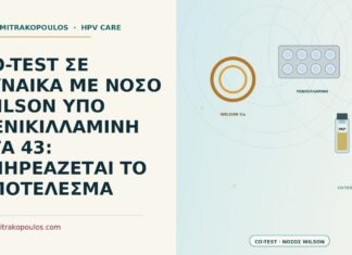 CO-TEST ΣΕ ΓΥΝΑΙΚΑ ΜΕ ΝΟΣΟ WILSON ΥΠΟ ΠΕΝΙΚΙΛΛΑΜΙΝΗ ΣΤΑ 43: ΕΠΗΡΕΑΖΕΤΑΙ ΤΟ ΑΠΟΤΕΛΕΣΜΑ co-test με νόσο Wilson υπό πενικιλλαμίνη