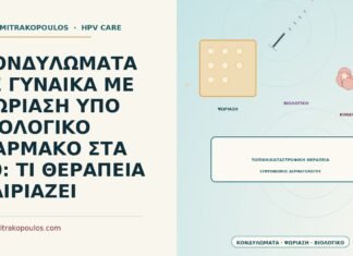ΚΟΝΔΥΛΩΜΑΤΑ ΣΕ ΓΥΝΑΙΚΑ ΜΕ ΨΩΡΙΑΣΗ ΥΠΟ ΒΙΟΛΟΓΙΚΟ ΦΑΡΜΑΚΟ ΣΤΑ 40: ΤΙ ΘΕΡΑΠΕΙΑ ΤΑΙΡΙΑΖΕΙ κονδυλώματα με ψωρίαση υπό βιολογικό