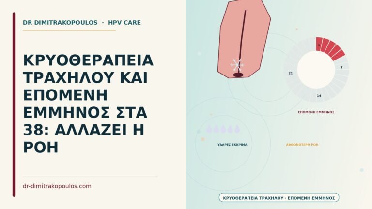 κρυοθεραπεία τραχήλου και επόμενη έμμηνος