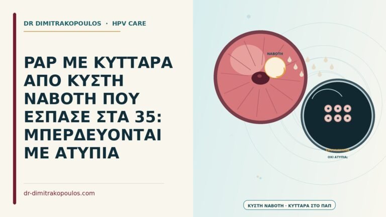 Παπ με κύτταρα από κύστη Naboth