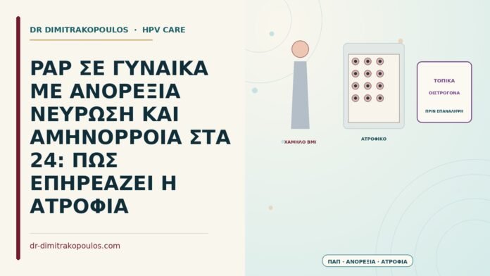 PAP ΣΕ ΓΥΝΑΙΚΑ ΜΕ ΑΝΟΡΕΞΙΑ ΝΕΥΡΩΣΗ ΚΑΙ ΑΜΗΝΟΡΡΟΙΑ ΣΤΑ 24: ΠΩΣ ΕΠΗΡΕΑΖΕΙ Η ΑΤΡΟΦΙΑ Παπ με ανορεξία νεύρωση και αμηνόρροια