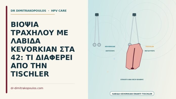 ΒΙΟΨΙΑ ΤΡΑΧΗΛΟΥ ΜΕ ΛΑΒΙΔΑ KEVORKIAN ΣΤΑ 42: ΤΙ ΔΙΑΦΕΡΕΙ ΑΠΟ ΤΗΝ TISCHLER βιοψία με λαβίδα Kevorkian