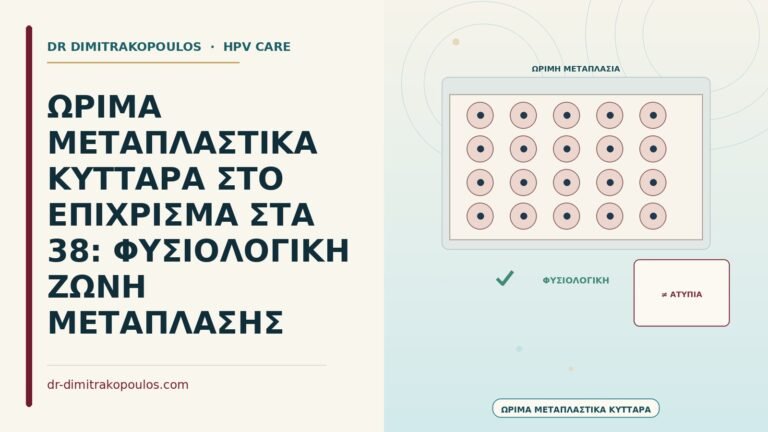 ώριμα μεταπλαστικά κύτταρα στο επίχρισμα