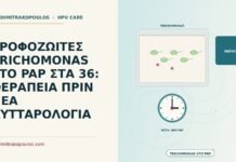 ΤΡΟΦΟΖΩΙΤΕΣ TRICHOMONAS ΣΤΟ PAP ΣΤΑ 36: ΘΕΡΑΠΕΙΑ ΠΡΙΝ ΝΕΑ ΚΥΤΤΑΡΟΛΟΓΙΑ τροφοζωίτες Trichomonas στο Παπ
