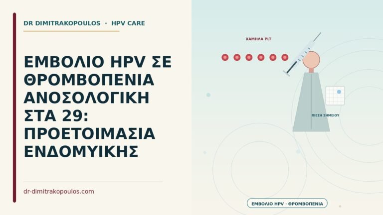 εμβόλιο HPV σε ανοσολογική θρομβοπενία