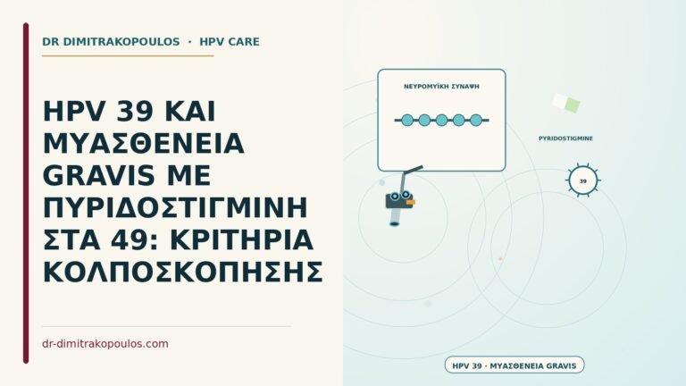 HPV 39 και μυασθένεια Gravis με πυριδοστιγμίνη