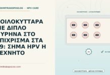 ΚΟΙΛΟΚΥΤΤΑΡΑ ΜΕ ΔΙΠΛΟ ΠΥΡΗΝΑ ΣΤΟ ΕΠΙΧΡΙΣΜΑ ΣΤΑ 29: ΣΗΜΑ HPV Η ΤΕΧΝΗΤΟ κοιλόκυτταρα με διπλό πυρήνα στο επίχρισμα