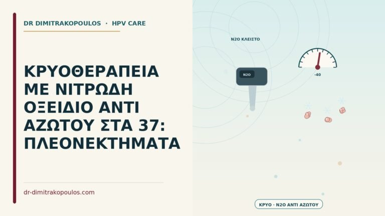 κρυοθεραπεία με νιτρώδες οξείδιο αντί αζώτου