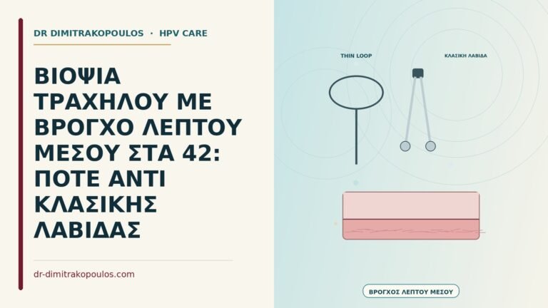 βιοψία τραχήλου με βρόγχο λεπτού μέσου