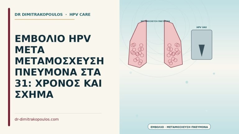 εμβόλιο HPV μετά μεταμόσχευση πνεύμονα