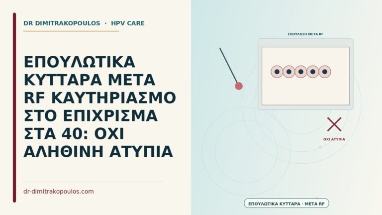 επουλωτικά κύτταρα μετά RF καυτηριασμό στο επίχρισμα