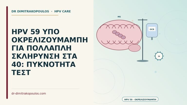 HPV 59 υπό οκρελιζουμάμπη για πολλαπλή σκλήρυνση