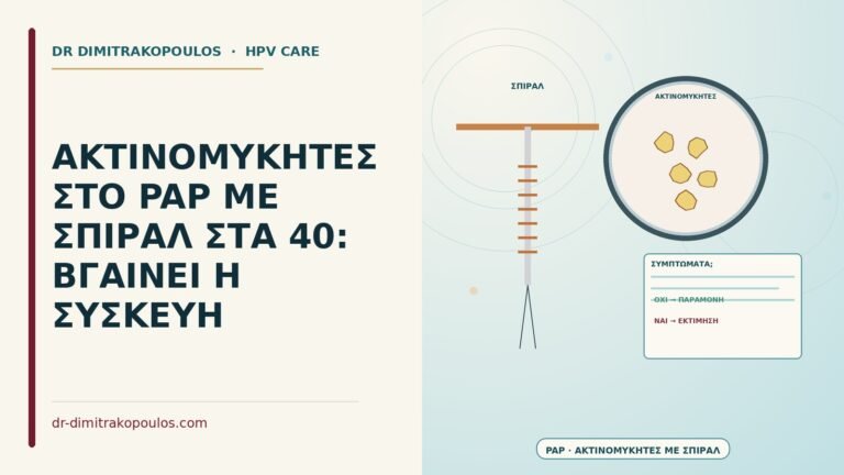 ακτινομύκητες στο Παπ με σπιράλ